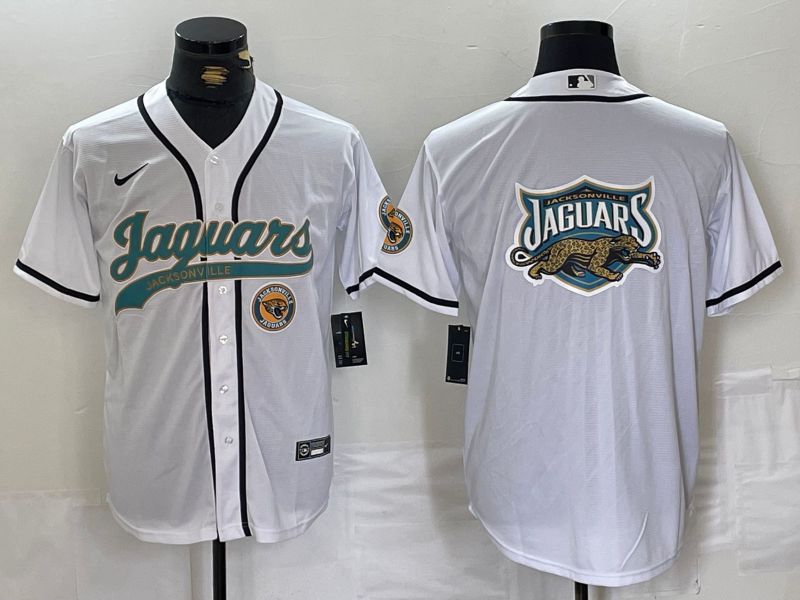 Men Jacksonville Jaguars Blank White Joint Name 2024 Nike Limited NFL Jersey style 4->jacksonville jaguars->NFL Jersey